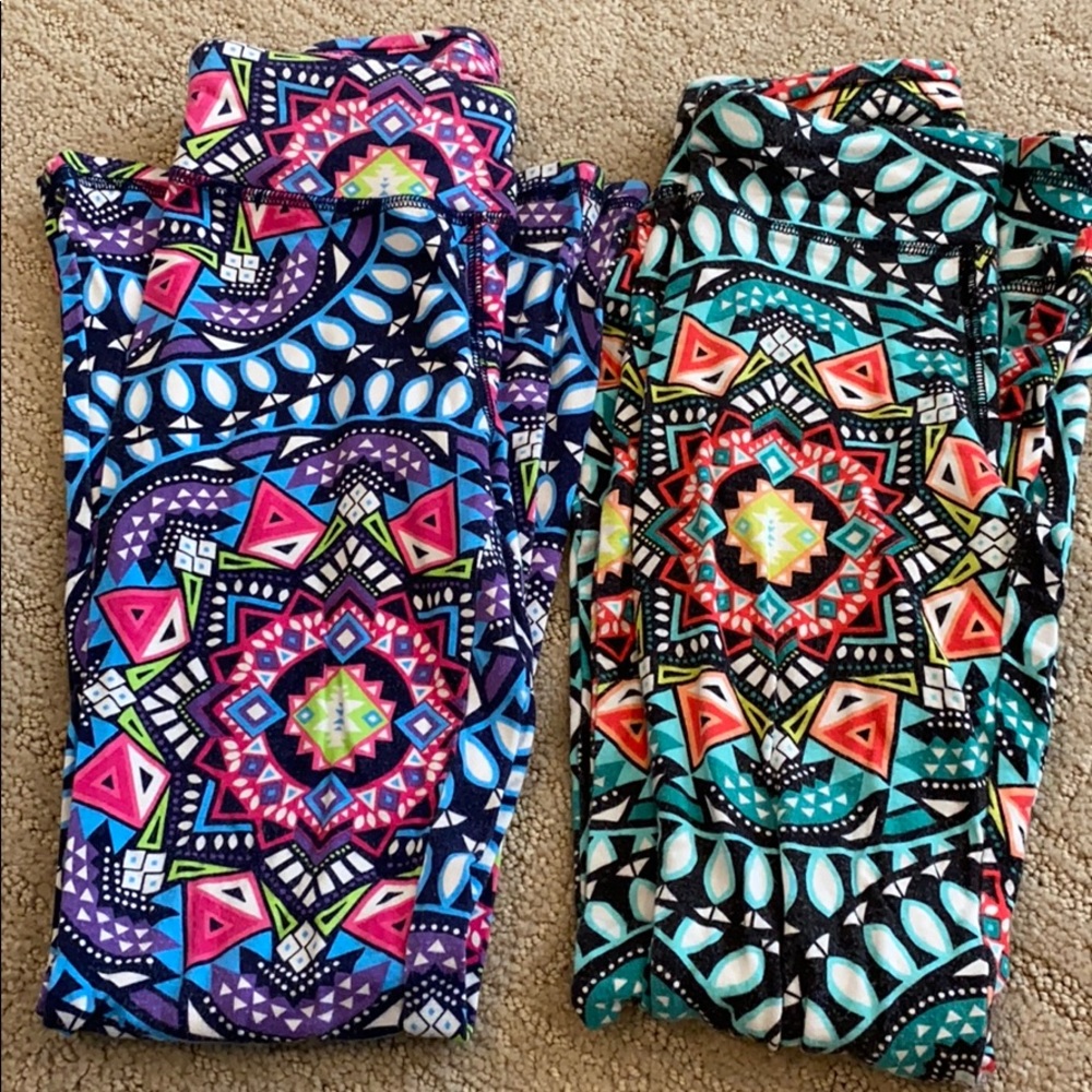 Justice size 7 rows dressy yoga pants.